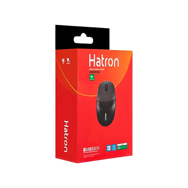 ماوس با سیم سایلنت هترون مدل HM350SL