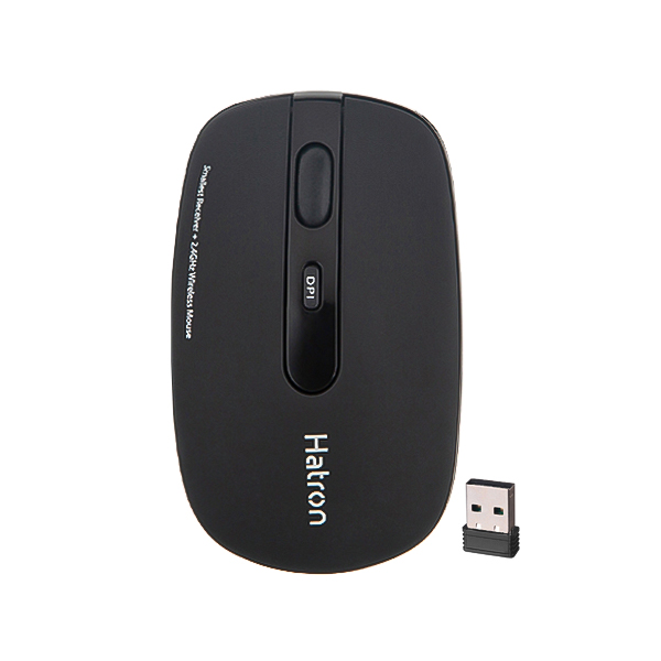 ماوس بی سیم سایلنت هترون مدل HMW112SL رنگ مشکی