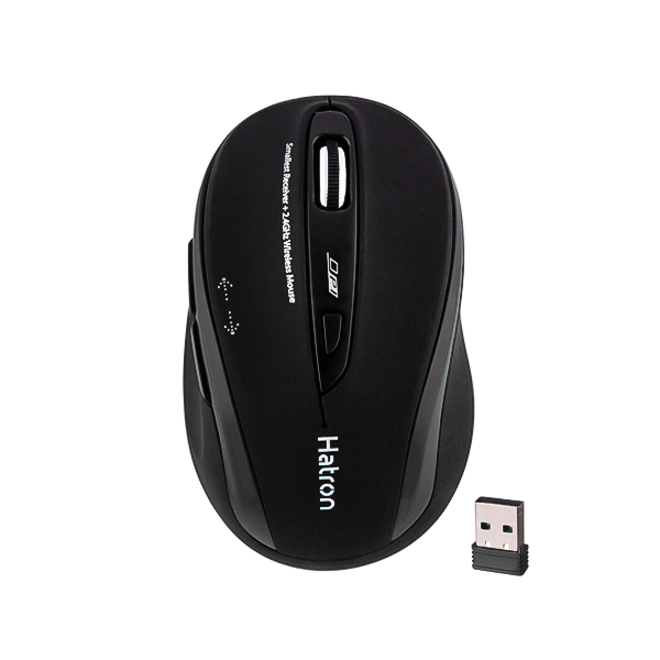 ماوس بی سیم سایلنت هترون مدل HMW120SL رنگ مشکی