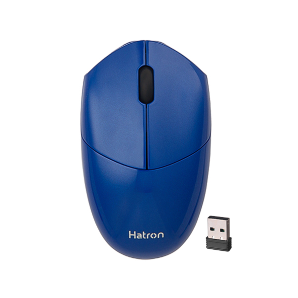 ماوس بی سیم سایلنت هترون مدل HMW398SL رنگ آبی