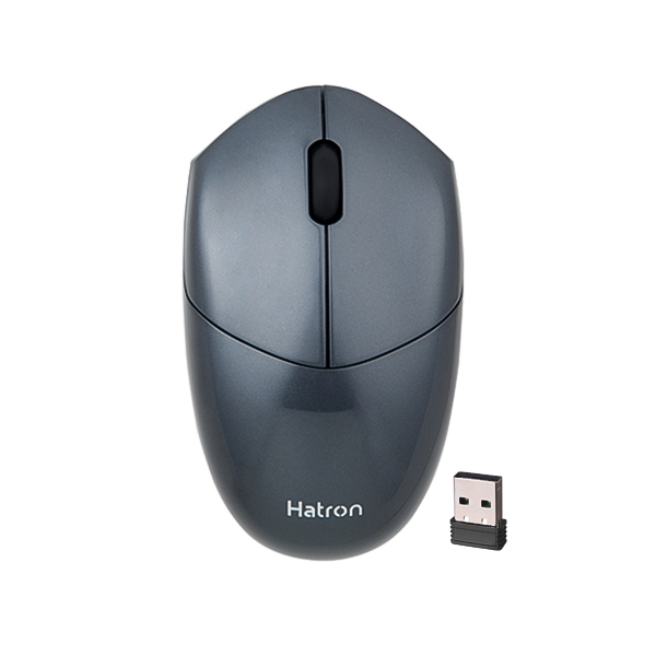 ماوس بی سیم سایلنت هترون مدل HMW398SL رنگ خاکستری