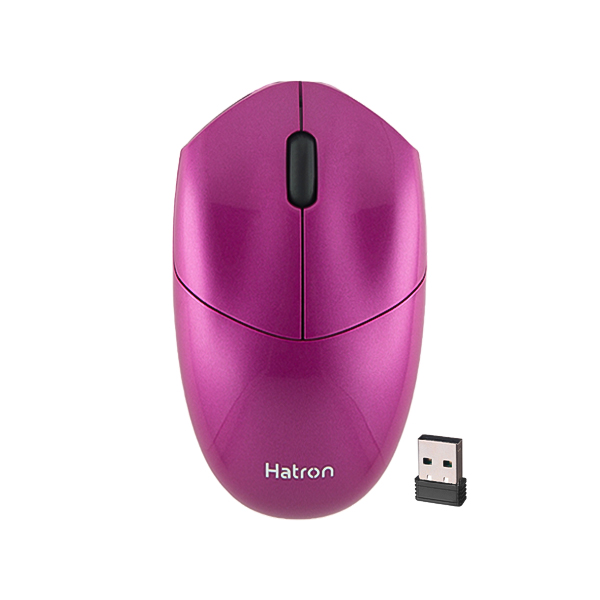 ماوس بی سیم سایلنت هترون مدل HMW398SL رنگ بنفش