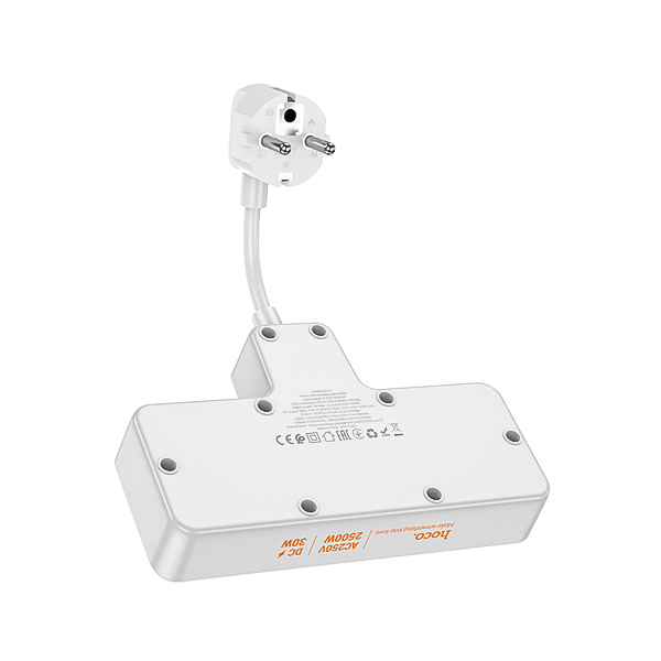 دو خانه برق 1PD + 3USB هوکو مدل AC12A