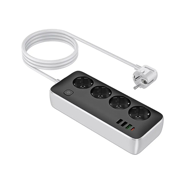 4 خانه برق 1PD + 3USB هوکو مدل AC22
