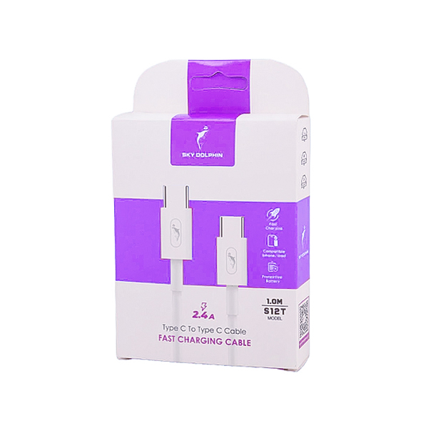 کابل دو سر تایپ سی Sky Dolphin مدل S12T طول 1 متر
