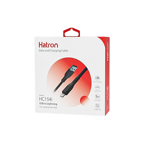 کابل USB به لایتنینگ هترون مدل HC154i طول 1 متر