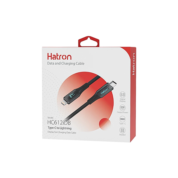 کابل تایپ سی به لایتنینگ 20W هترون مدل HC612IDB طول 1 متر