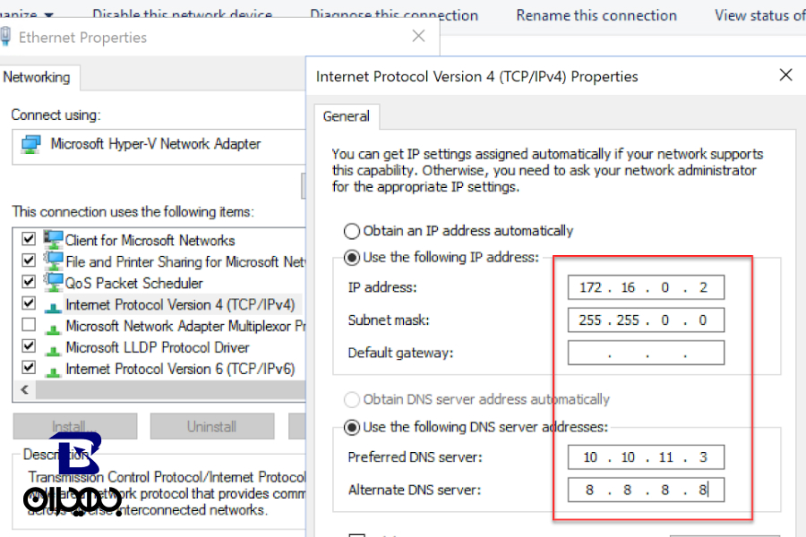 تنظیم مجدد IP و DNS به حالت خودکار