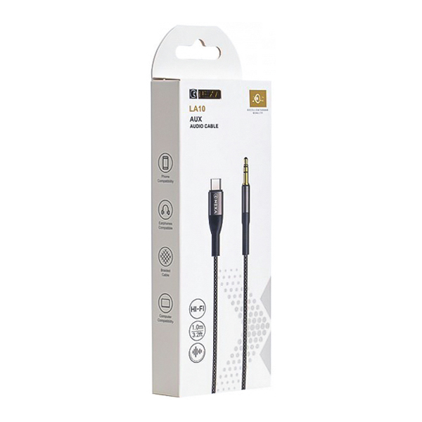 کابل تبدیل Type-C به جک Nexa 3.5mm مدل LA10 طول 1 متر