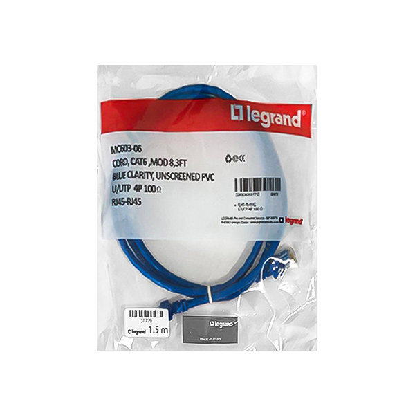 کابل شبکه CAT6 لگراند طول 1.5 متر