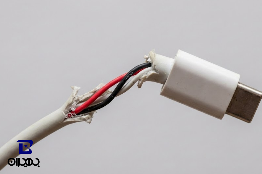 خرابی کابل شارژ یا آداپتور