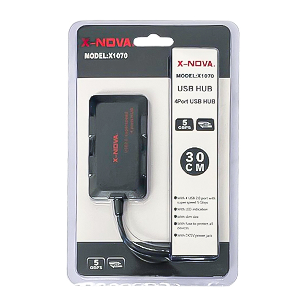 هاب 4 پورت X-NOVA USB مدل X1070
