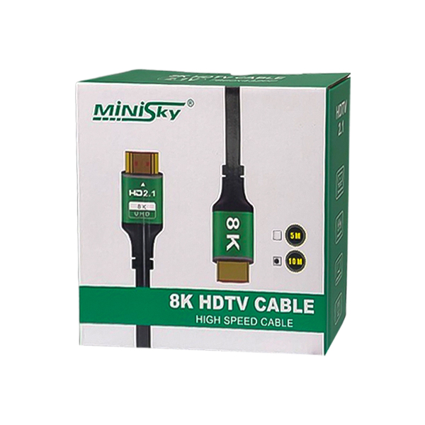 کابل 1+19 Minisky HDMI 8K / V2.1 طول 10 متر