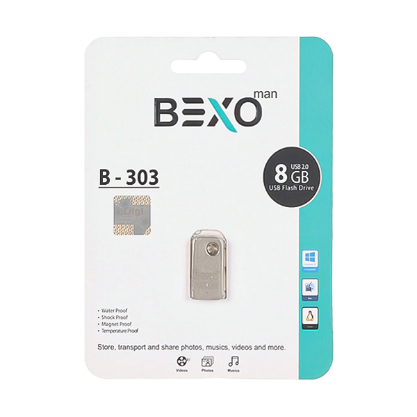 فلش مموری BEXO USB2.0 / 8GB مدل B-303