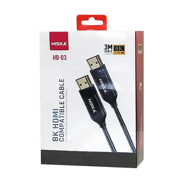 کابل HDMI 8K هیسکا مدل HD-03 طول 3 متر