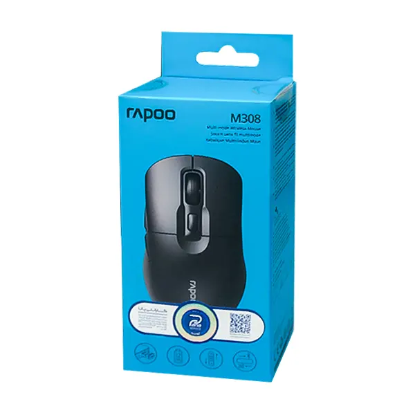 ماوس Bluetooth & wireless سایلنت رپو مدل M308 رنگ مشکی