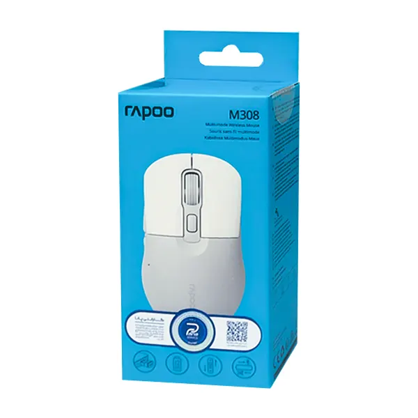ماوس Bluetooth & wireless سایلنت رپو مدل M308 رنگ خاکستری