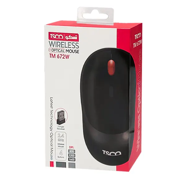 ماوس بی سیم تسکو مدل TM 672W