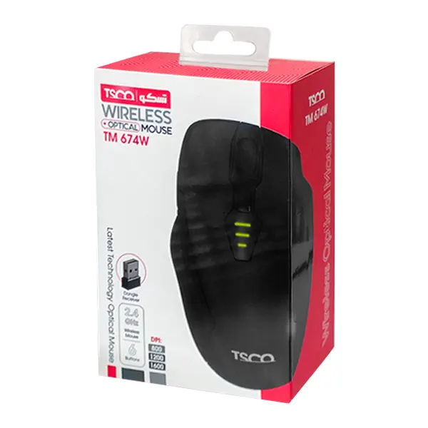 ماوس بی سیم تسکو مدل TM 674W