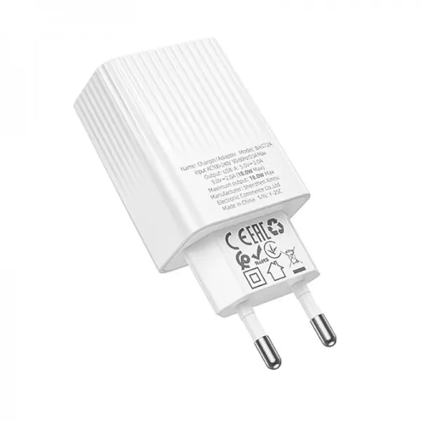 شارژر دیواری QC 18W بروفون مدل BAS72A