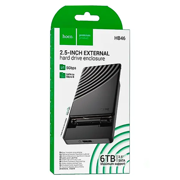 باکس هارد ۲٫۵ اینچی 6TB USB3.0 هوکو مدل HB46