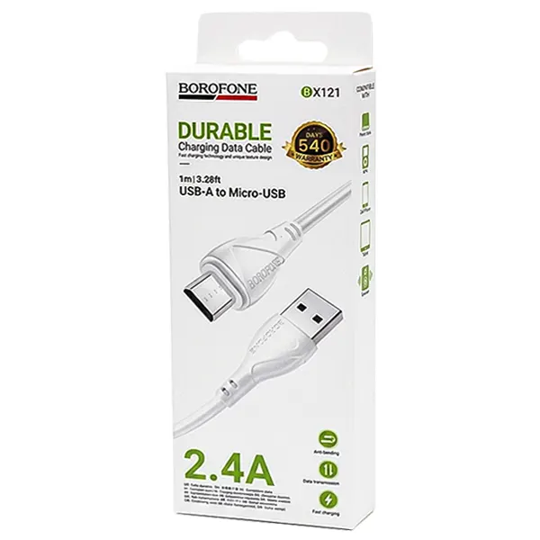 کابل USB به MicroUSB بروفون مدل BX121 طول 1 متر