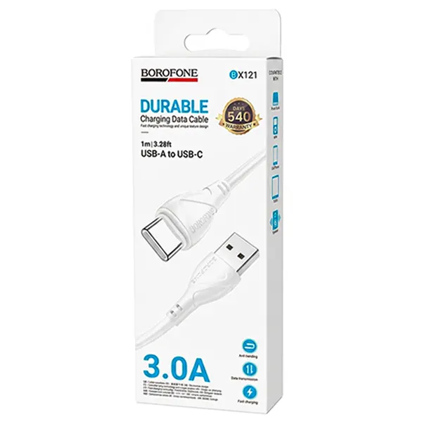 کابل USB به Type-C بروفون مدل BX121 طول 1 متر