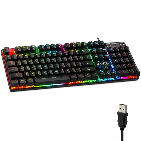 کیبورد مخصوص بازی iMICE RGB مدل AK-600