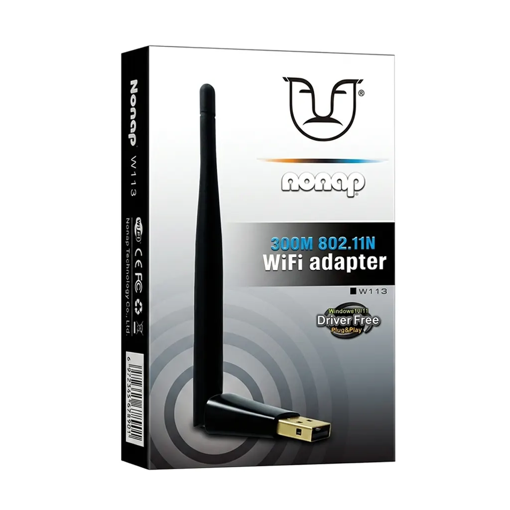 کارت شبکه USB آنتن دار nonap 300Mbps