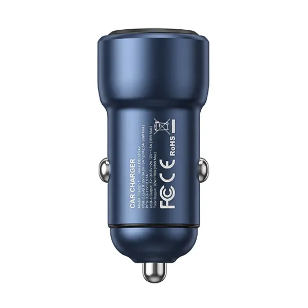 شارژر فندکی دو پورت TOOCKI 48W مدل TQ-CC21