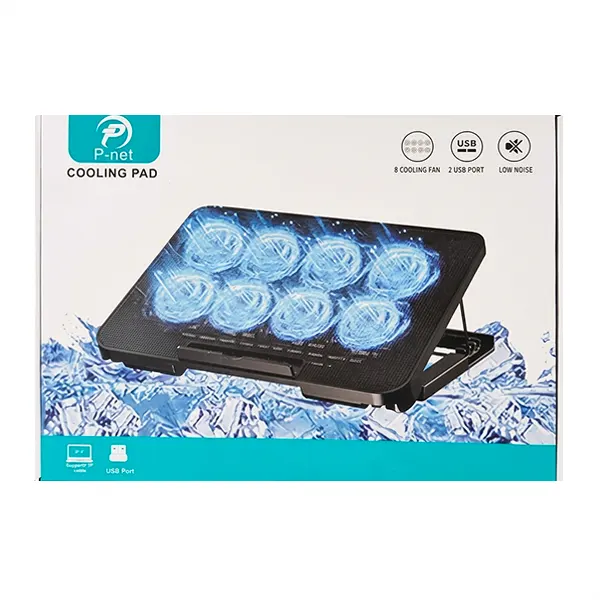 پایه خنک کننده 8 فن لپ تاپ پی نت مدل P800