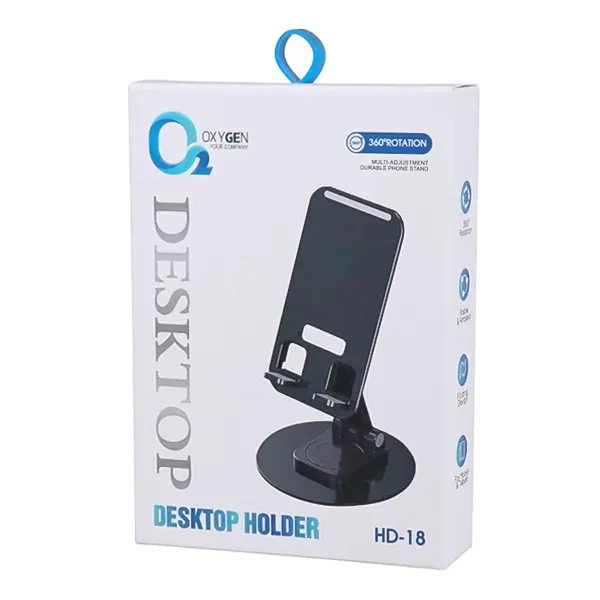 پایه نگهدارنده رومیزی موبایل چرخشی اکسیژن مدل HD-18
