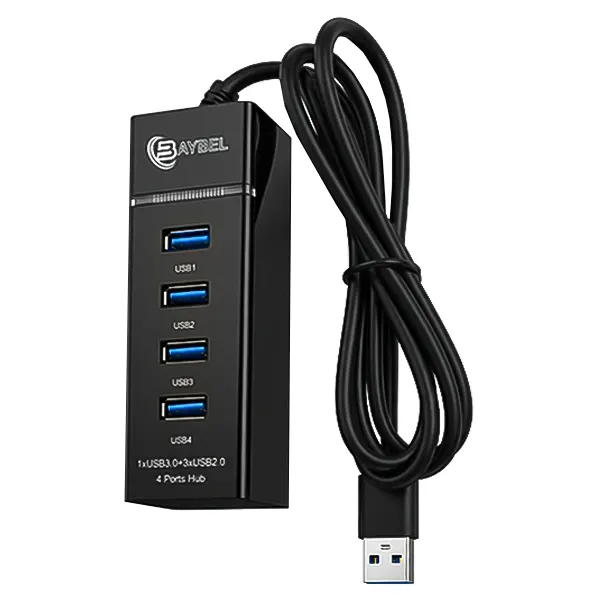 هاب 4 پورت USB 3.0 و BAYBEL USB 2.0 مدل H-93