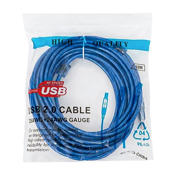 کابل افزایش طول USB شیلدار طول 10 متر