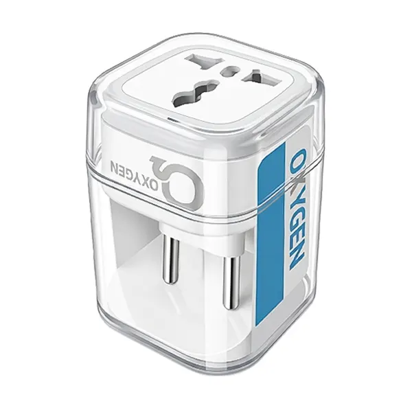 تبدیل برق 3 به 2 چراغ دار اکسیژن مدل P-02