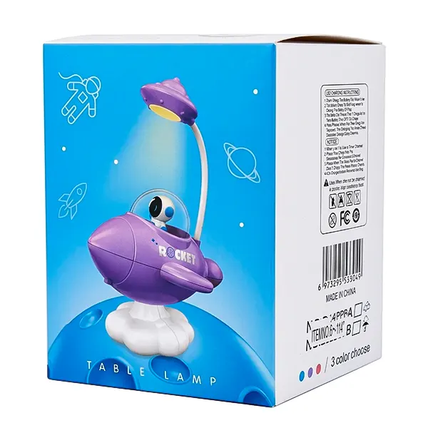چراغ مطالعه رومیزی فانتزی موشک فضانورد مدل BJ1228A-BH114