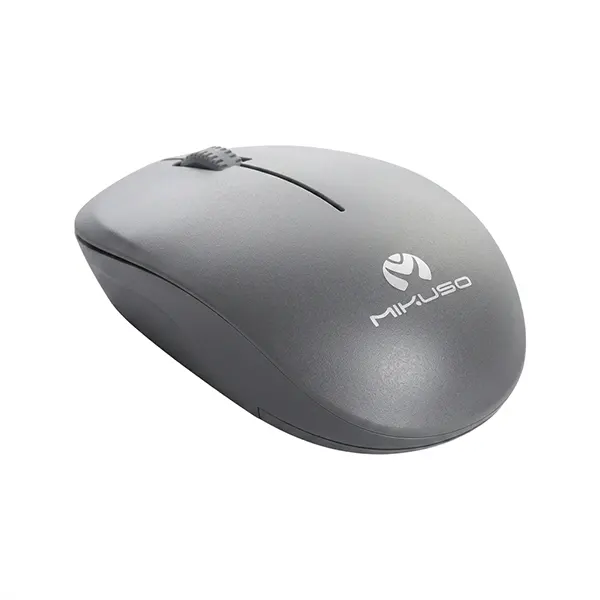 ماوس بی سیم MIKUSO مدل MOS-W080 رنگ طوسی