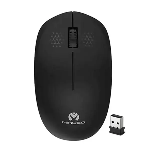 ماوس بی سیم MIKUSO مدل MOS-W080 رنگ مشکی