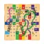 بازی منچ و مارپله چوبی M-002