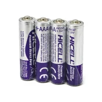 باتری نیم قلمی شیرینک HICELL مدل R03P بسته 4 عددی