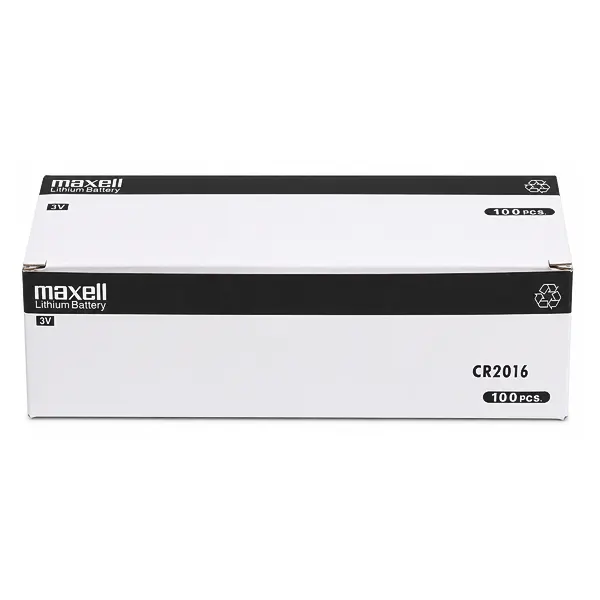 بسته‌بندی ۵ تایی باتری سکه‌ای ۳ ولت Maxell CR2016