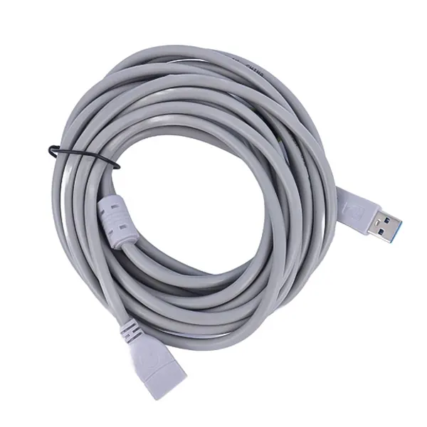 کانکتور نری و مادگی USB کابل افزایش طول ایلون خاکستری