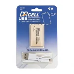 باتری کتابی شارژی DRCELL مدل 9 ولت نایپ‌سی