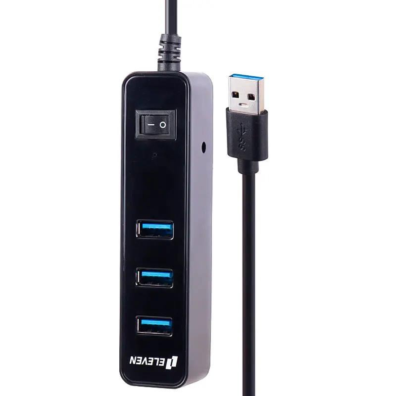 هاب 4 پورت USB 3.0 ایلون مدل H302 با کابل 120 سانتی‌متری