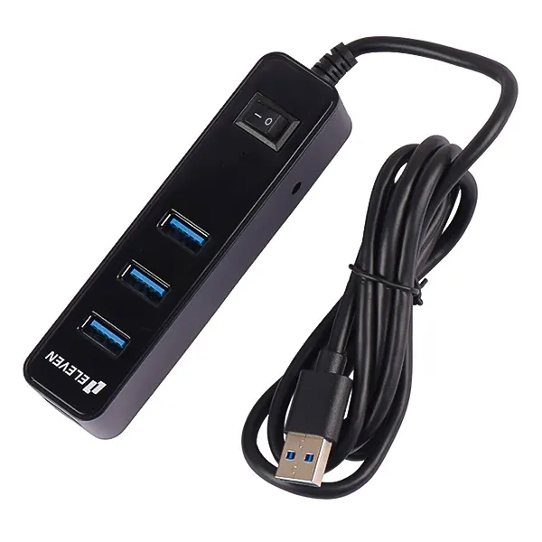 هاب 4 پورت USB 3.0 ایلون مدل H302 با کابل 120 سانتی‌متری
