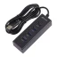 هاب 4 پورت USB 2.0 ایلون مدل H201 طول 1.2 متر