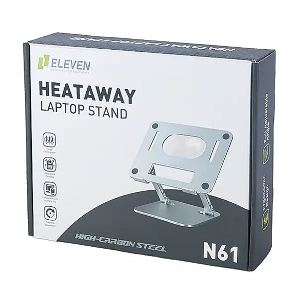 جعبه بسته‌بندی پایه لپ‌تاپ ایلون N61 با طراحی Heataway