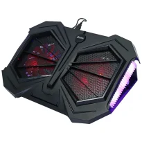 پایه خنک کننده 2 فن لپ تاپ RGB ایلون مدل N707