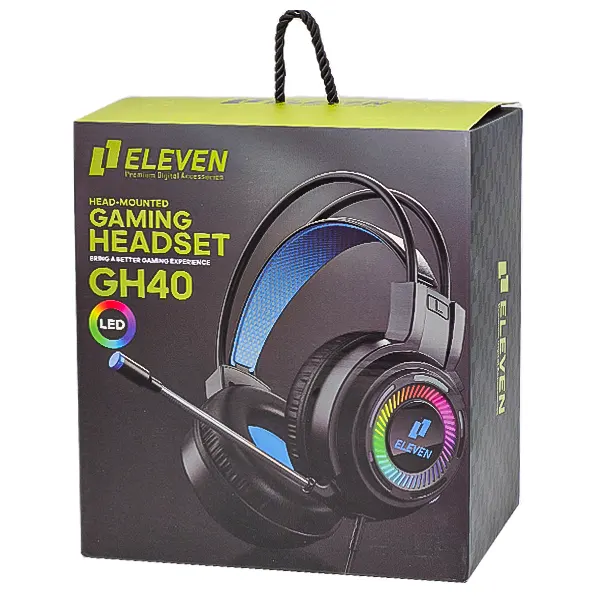 جعبه هدست مخصوص بازی ایلون GH40 با نورپردازی LED رنگی