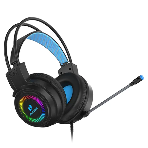هدست گیمینگ RGB ایلون مدل GH40 با میکروفون انعطاف‌پذیر